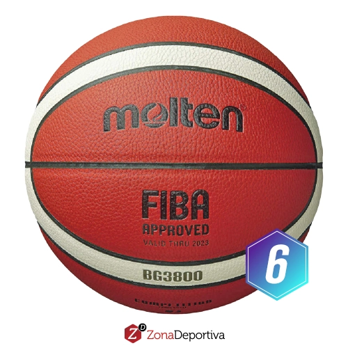 Balon Basquetbol Molten BG3800 Nº6 LNB